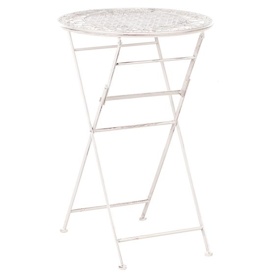 Ulkobaaripöytä TRIESTE 60 cm 60 cm Metalli Vaaleanbeige