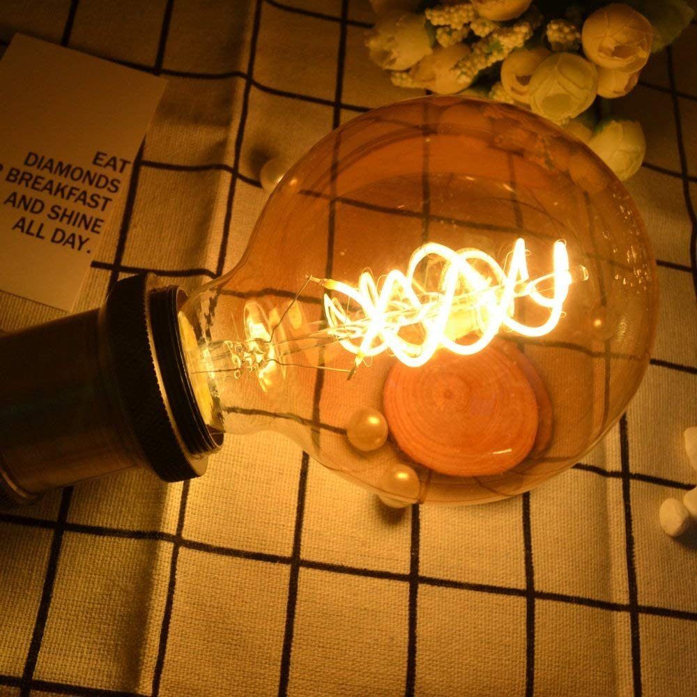 ZMH LED-lamppu Edison-lamppu 4W, G80 Vintage Bullet -lamppu