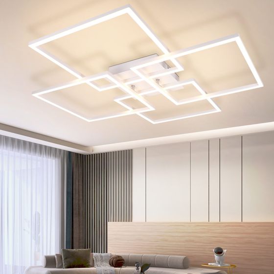 ZMH Moderni 32 W:n LED-kattovalaisin neljällä lampulla olohuoneeseen ja makuuhuoneeseen