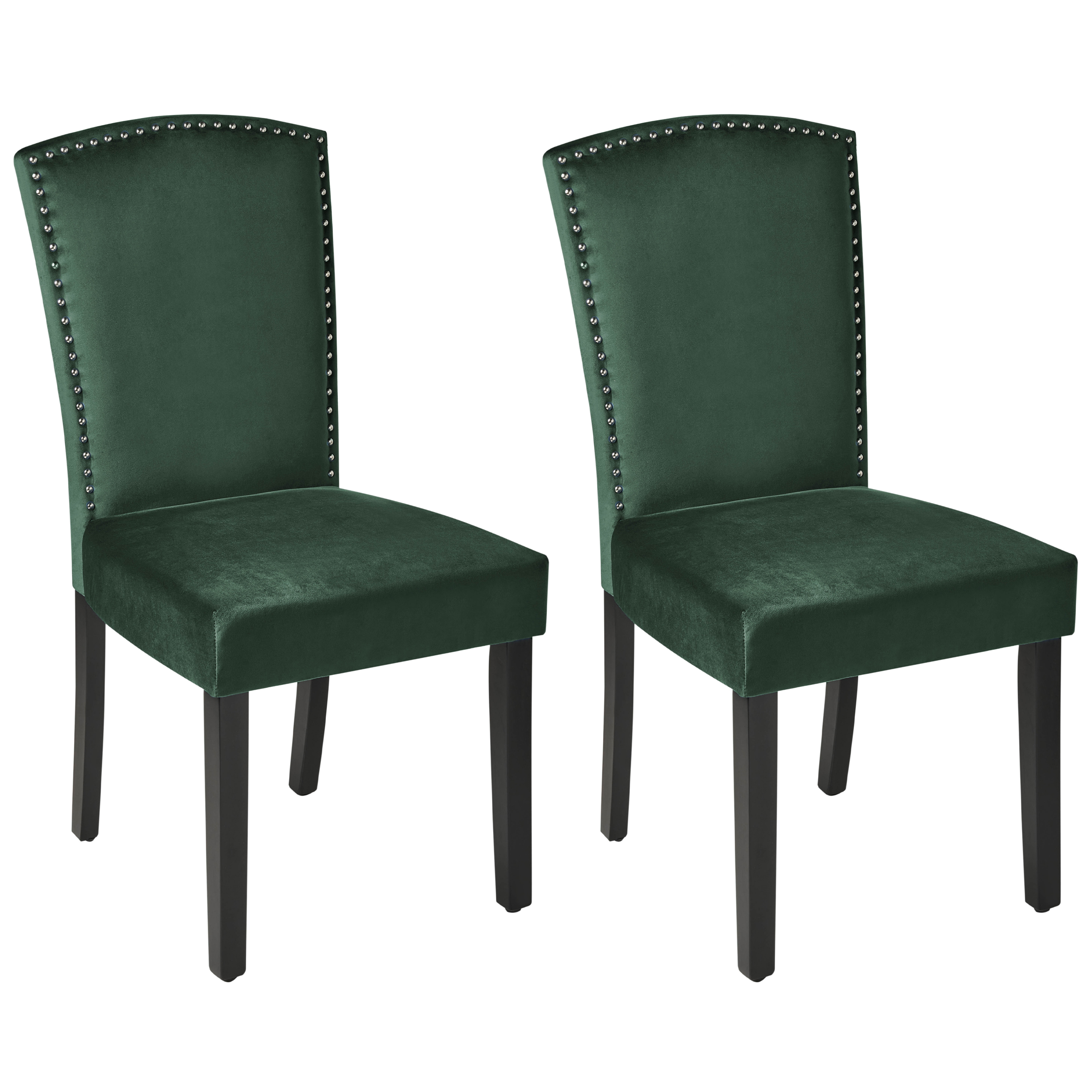 Ruokatuolisetti 2 kpl PISECO sametti Tummanvihreä