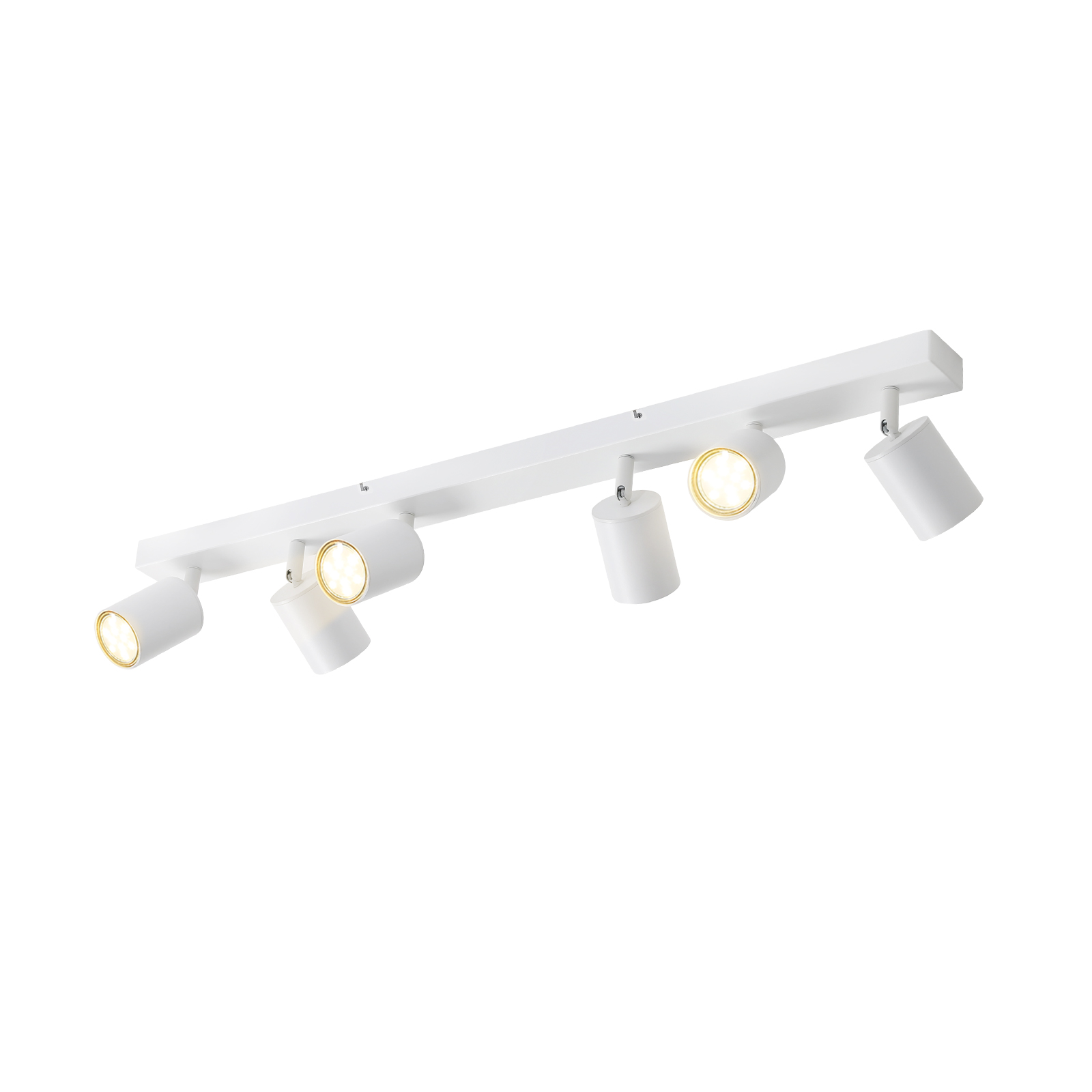 NETTLIFE 6 valkoista LED-kattospottilamppua GU10 350° säädettävä olohuoneeseen, makuuhuoneeseen, keittiöön, ilman polttimoa