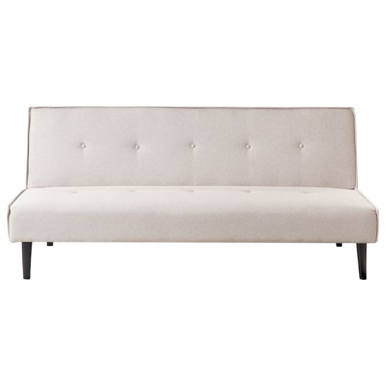 Vuodesohva VISBY kangas Vaaleanbeige 3-istuttava