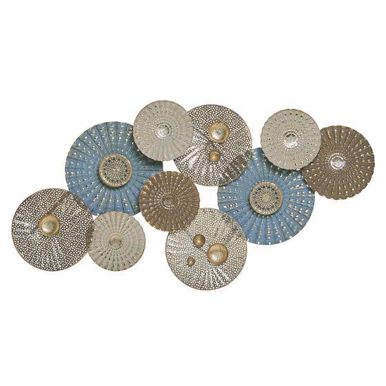 Seinäkoriste HASSIUM metalli 48 cm Sininen