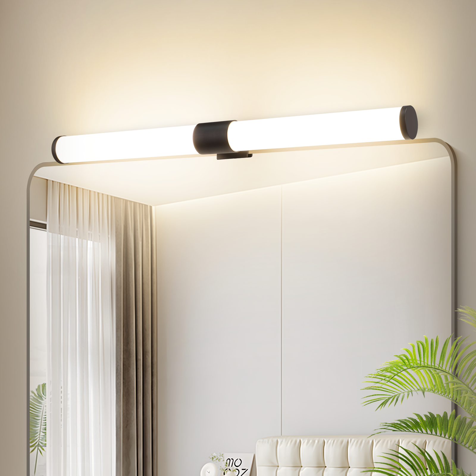 ZMH LED-valaistu kylpyhuoneen peili - 40 cm kylpyhuonevalaisin 6W