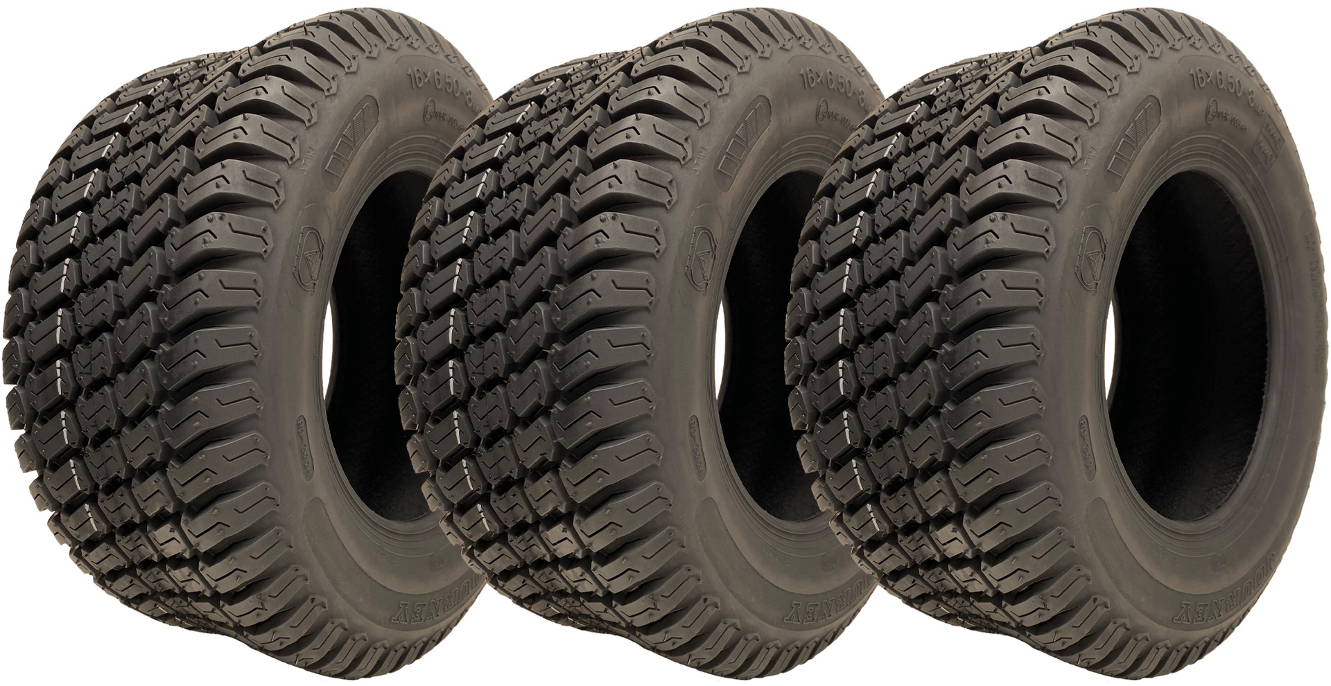 16x6.50-8 ruohonleikkurin renkaat, 4-kerroksiset, nurmikenttäkäyttöön, Wanda P332, tieliikennekelpoiset, kantavuus 280 kg (3 kpl:n sarja)