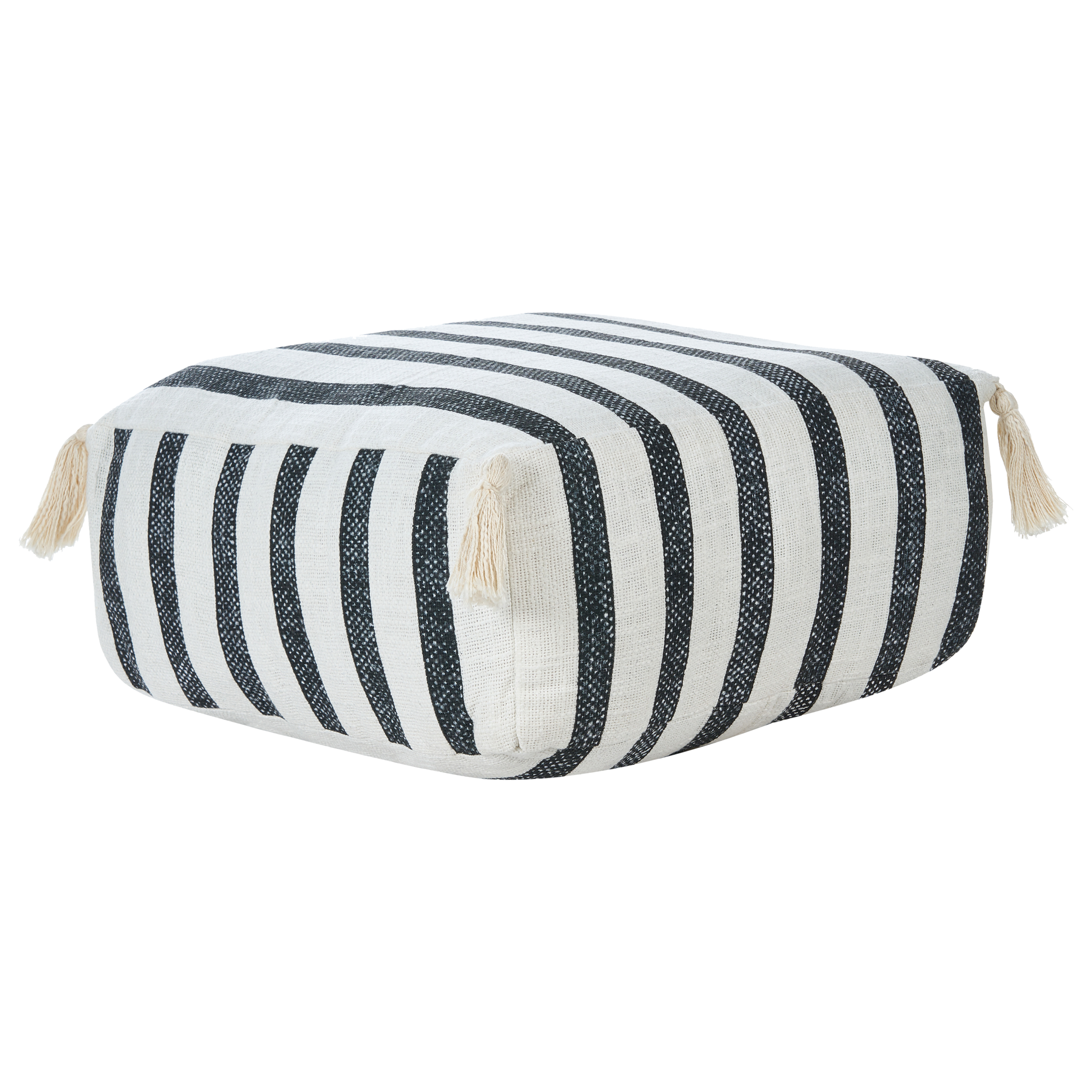 Lattiatyyny ASHTI puuvilla Musta/valkoinen