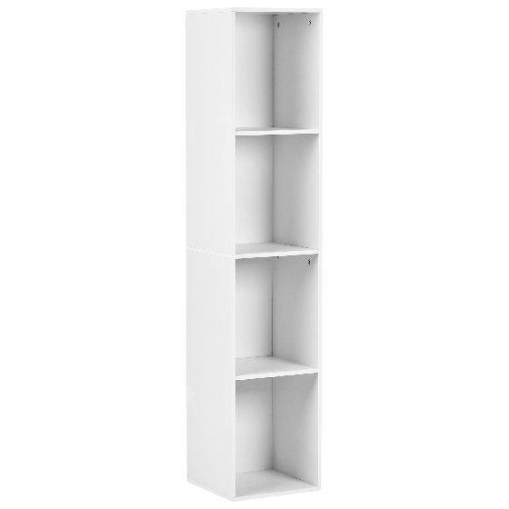 Kirjahylly 4 tasoa WINNIPEG 143 cm Valkoinen