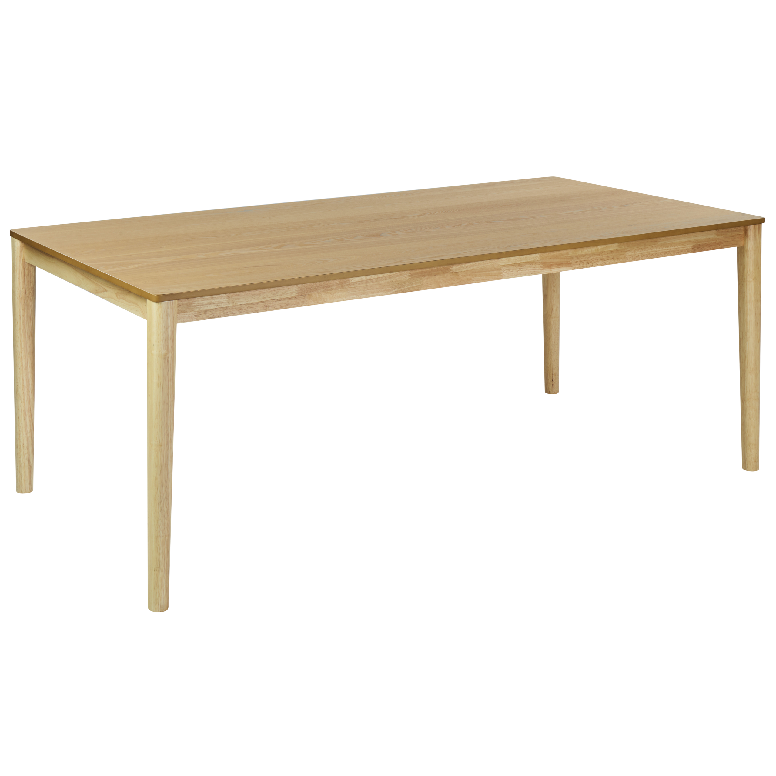 Ruokapöytä ERMELO Luonnollinen saarniviilu 200 cm 100 cm