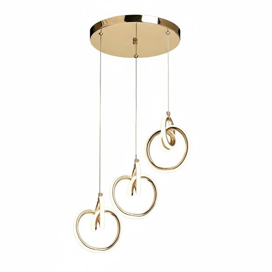 TOOLIGHT riippuvalaisin LHJ093-3CP Kulta, 16x16xcm