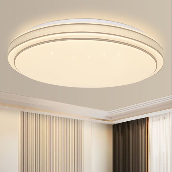 NETTLIFE LED - kattovalaisin, Ø 27cm moderni, tähtitaivas makuuhuonevalaisin, 12 W, lämmin valkoinen, lamppu pyöreäKeittiövalaisin eteiseen
