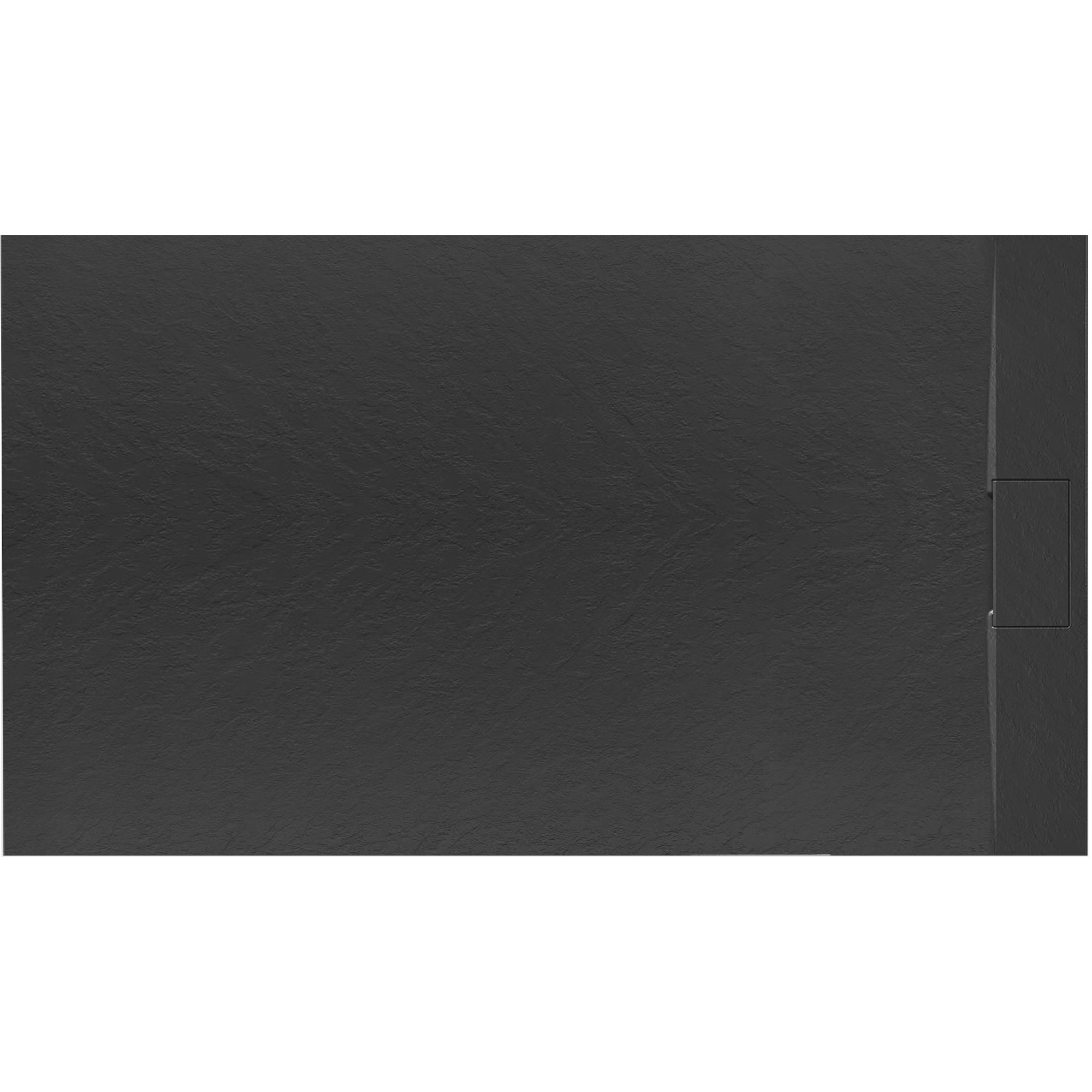 REA suihkuallas BAZALT 80x120 musta, 120X80X2,5CM