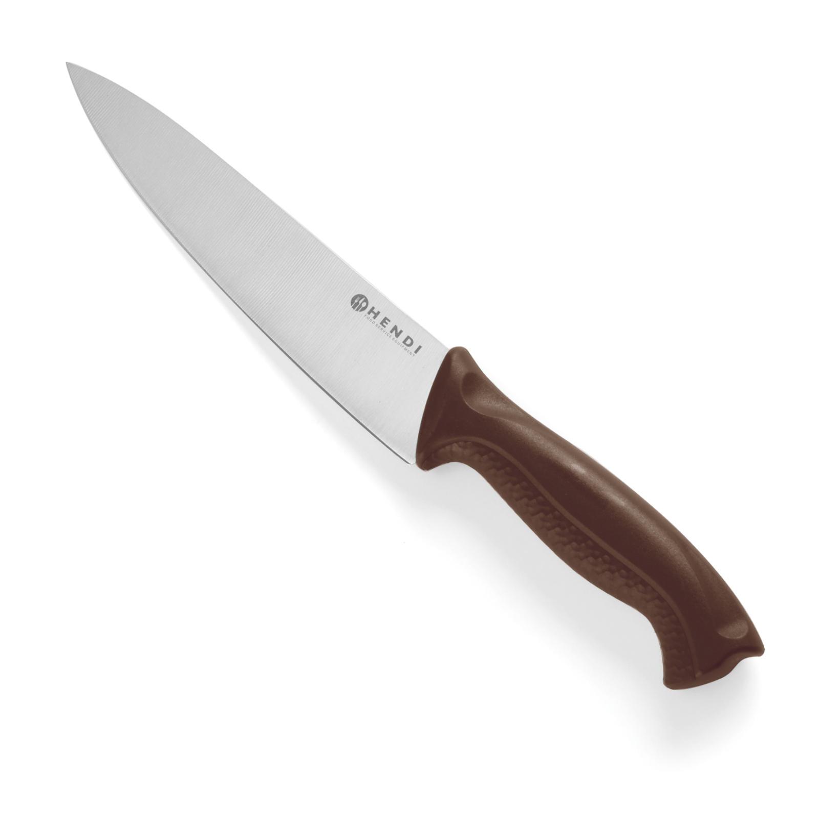 Keittiöveitsi leikkeleille ja kypsennetyille lihaleikkeille HACCP 320 mm - ruskea - HENDI 842669