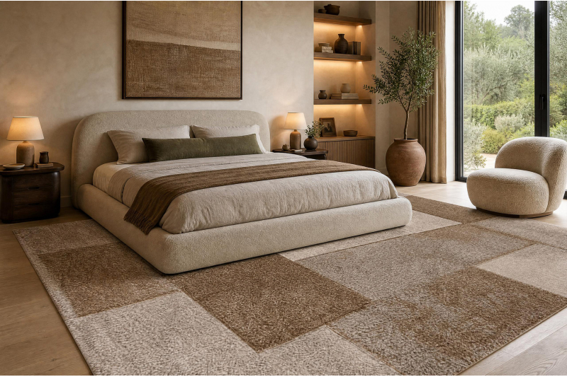 ARCANA 1665 matto beige geometrinen, moderni 180x270 cm