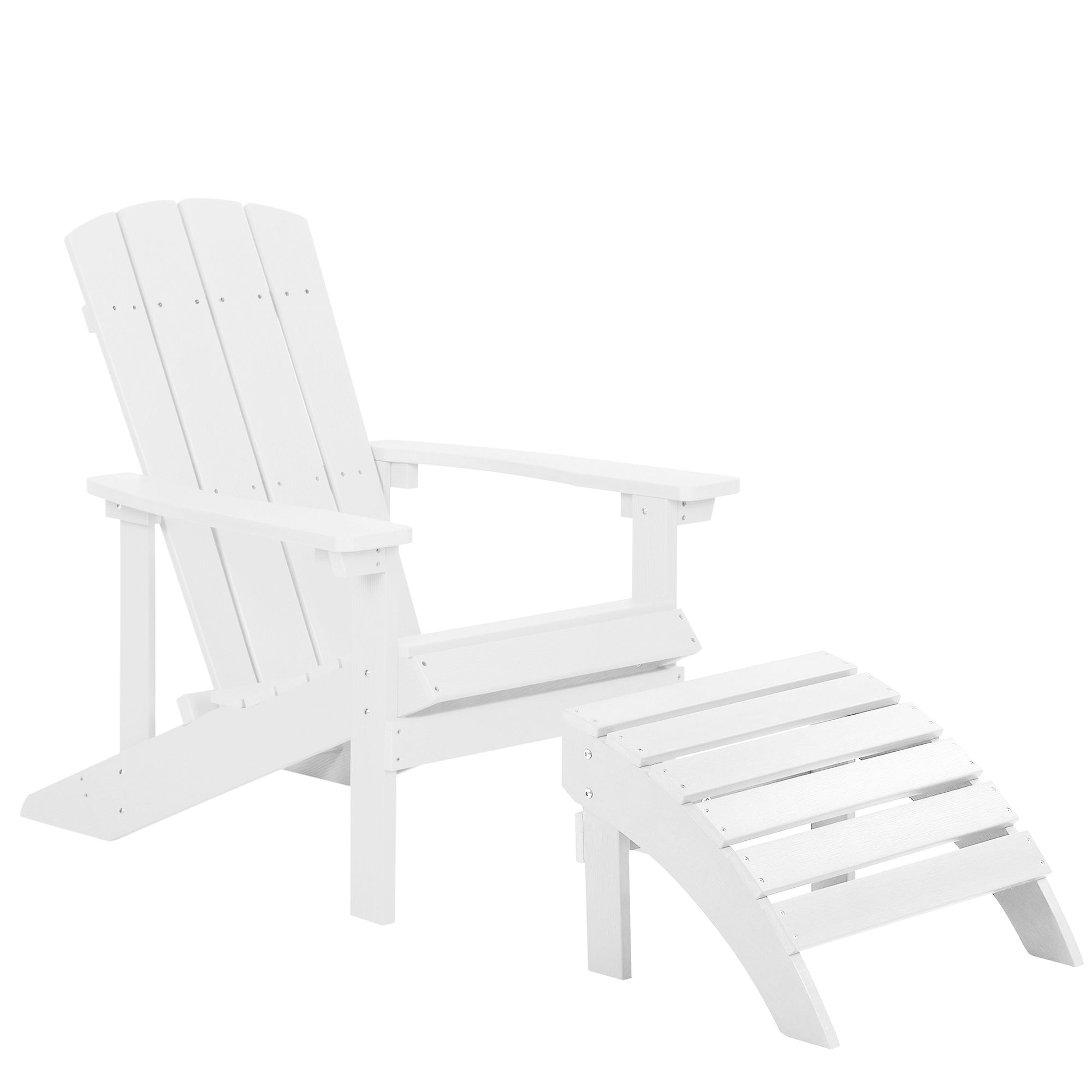 Puutarhatuoli ADIRONDACK rahilla Valkoinen