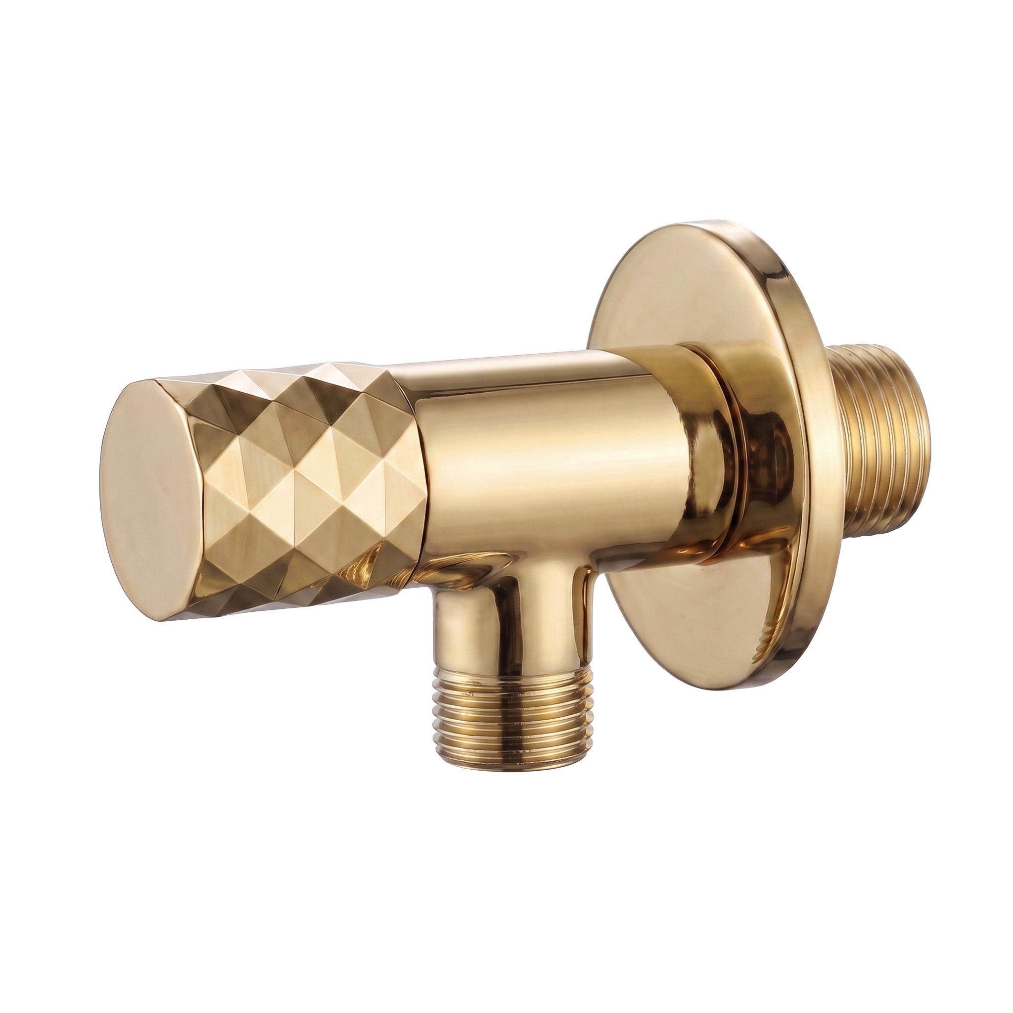 REA kulmaventtiili Diamond 03 1/2" x 3/8" , Kulta, 6,8x5x4cm