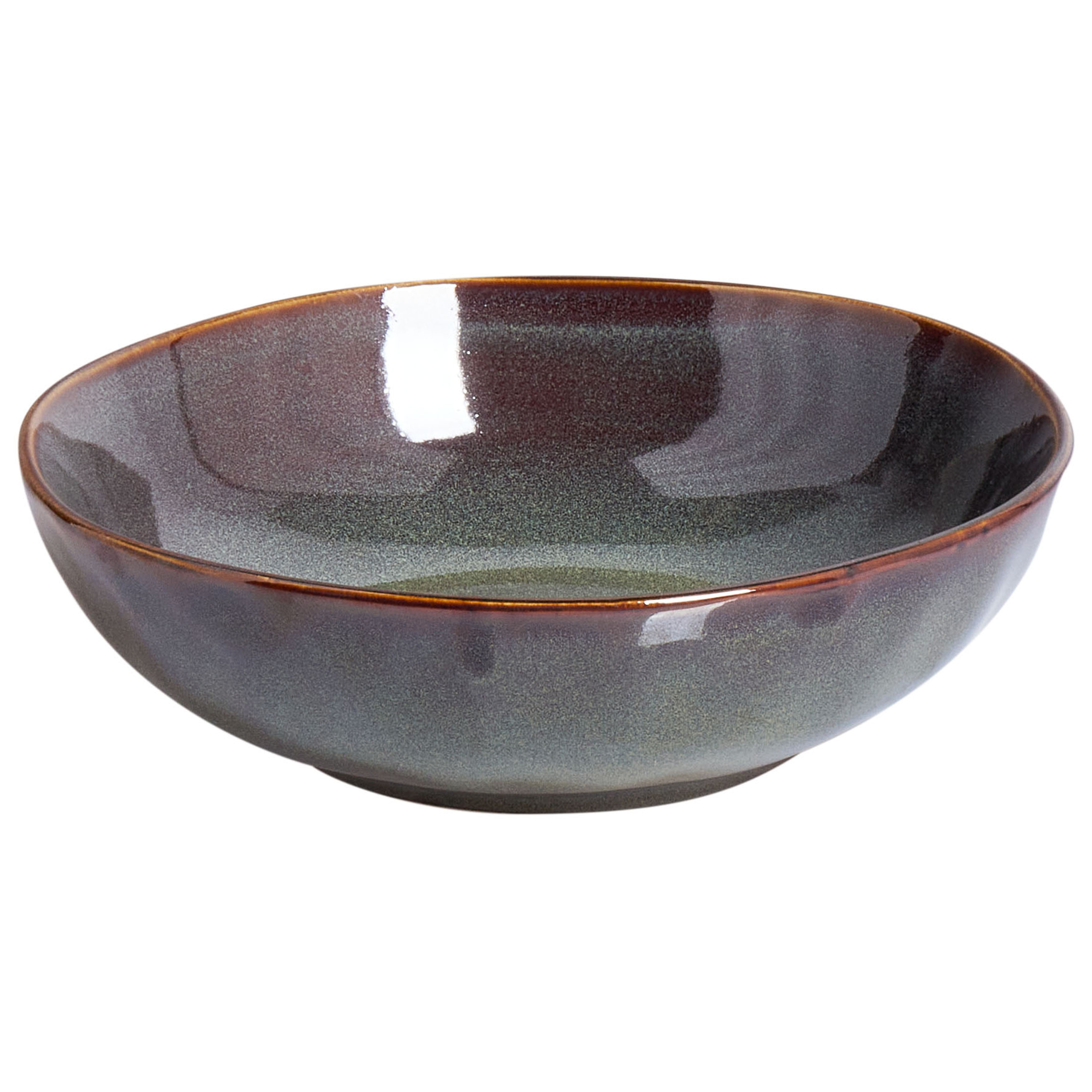 Syvä lautassetti 4 kpl THYME kivitavara Tummanvihreä