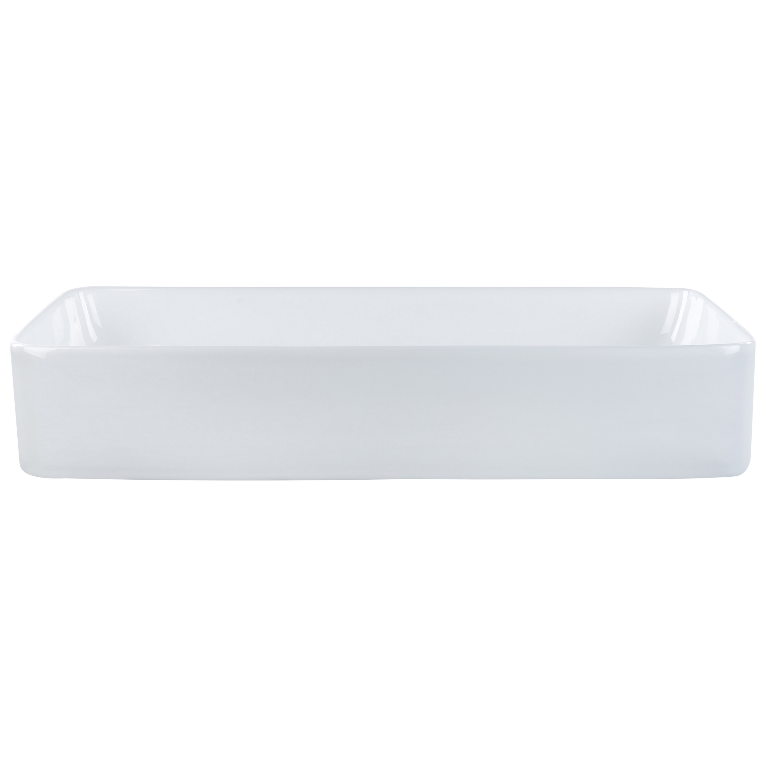Pesuallas tason päälle ULUA 61 x 35 cm Keramiikka Valkoinen
