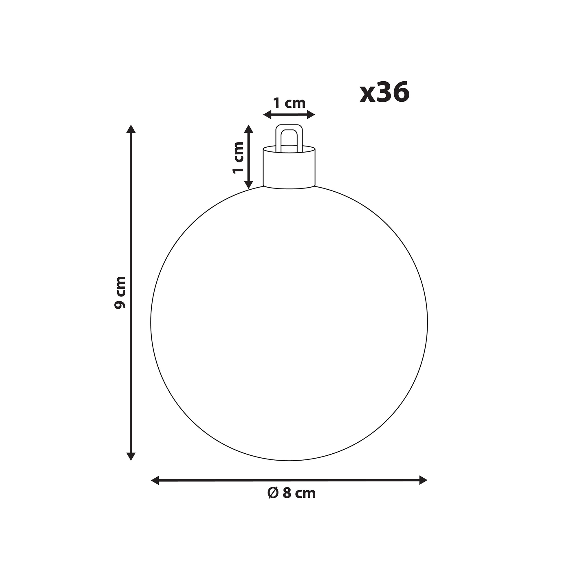 Kuusenkoristesetti 36 kpl BYGDIN Vaaleanpunainen