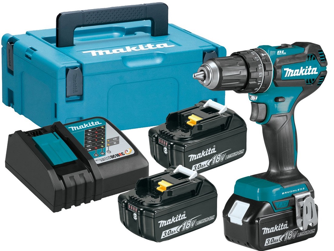 Makita DHP485RF3 LXT 18V -Akkuiskuporakone 3x 3,0 Ah