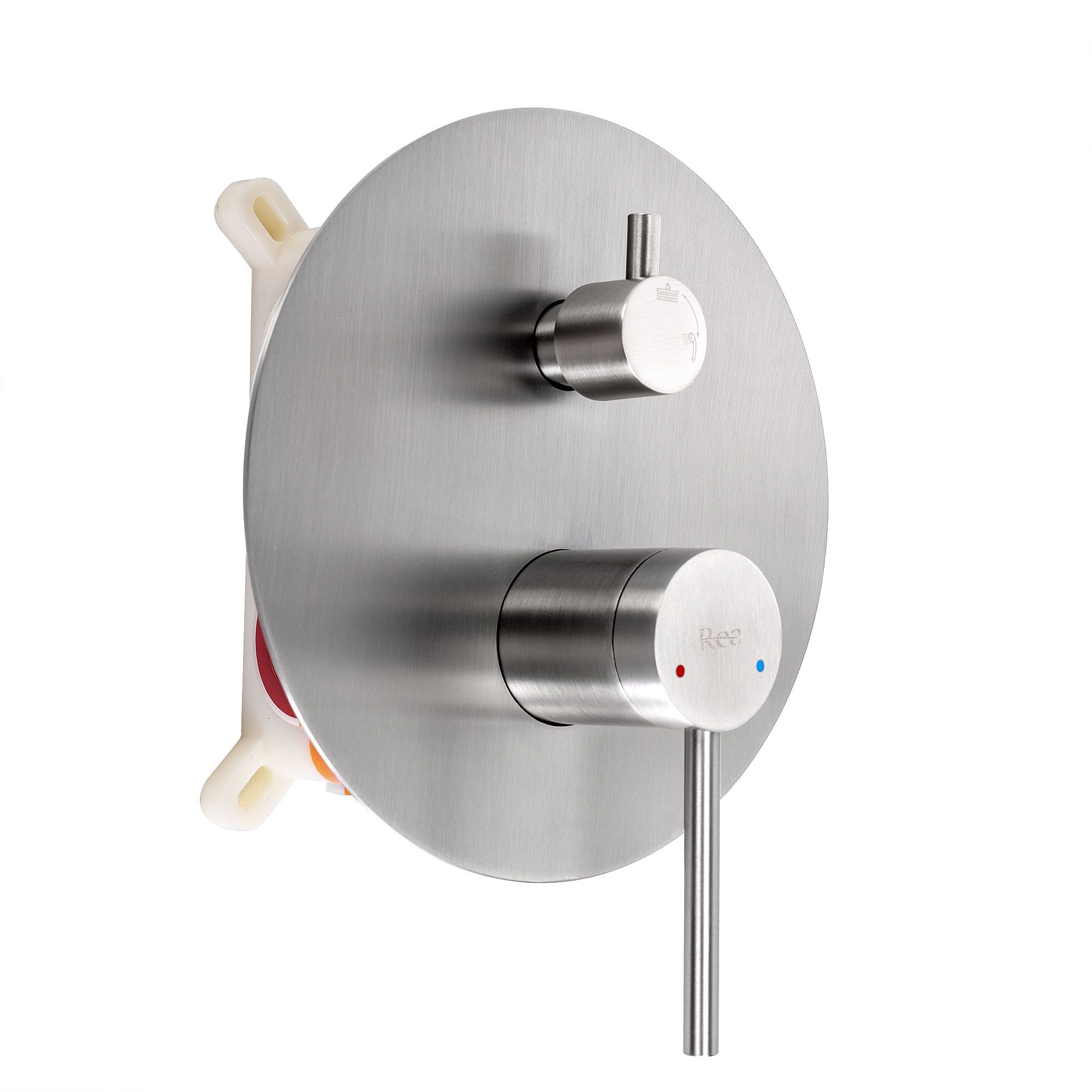 REA upotettava suihkusetti FOSS CLIF harjattu nikkeli, 40X18X21CM