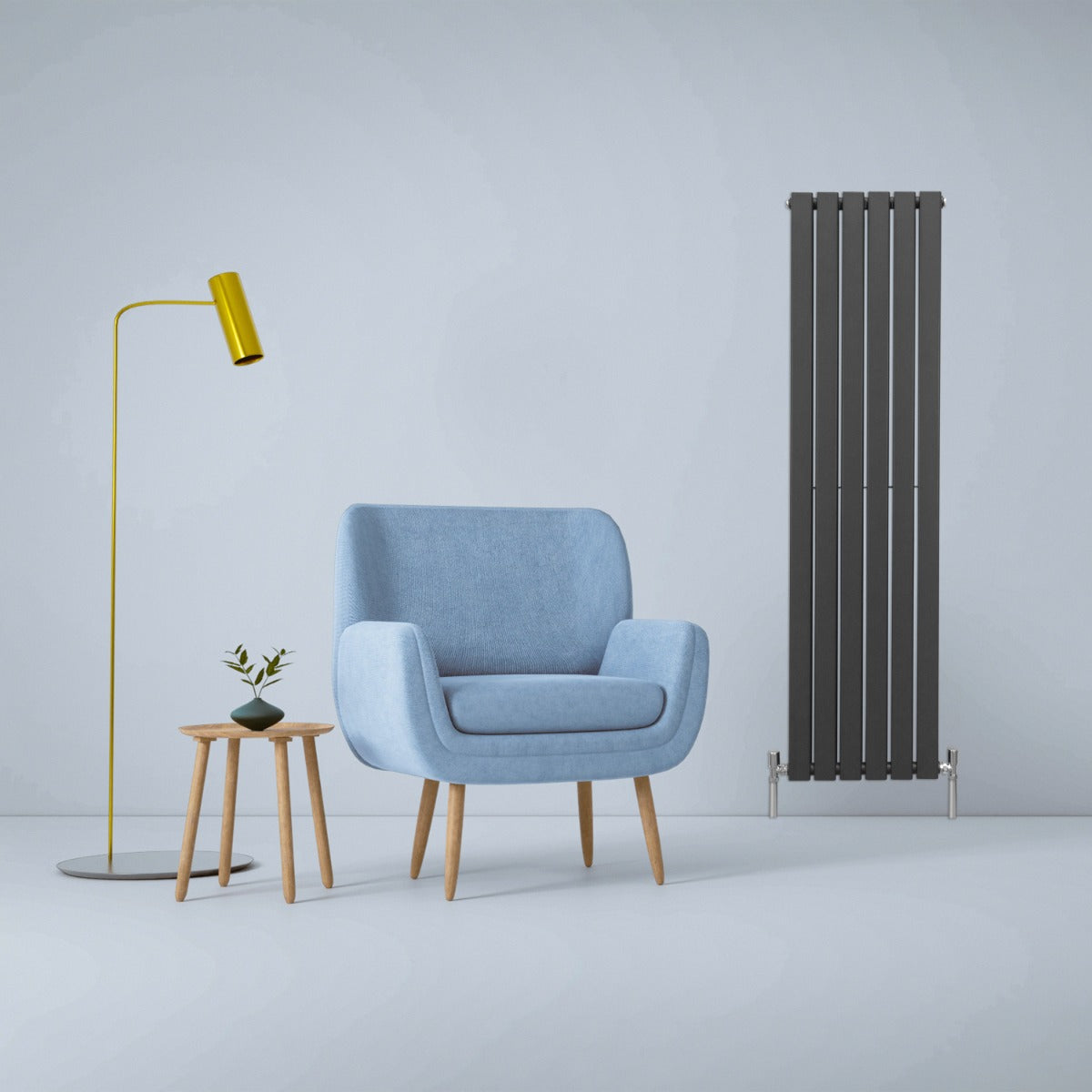 Design-litteät patterit antrasiitinharmaat 1600 mm x 420 mm