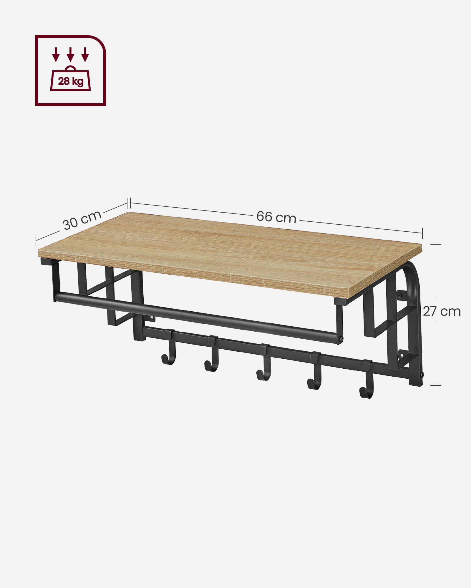 Hylly henkareilla - Sonoma - LCR012B11