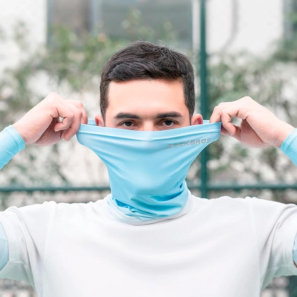 Raikas kasvoside ulkoiluun, vaaleansininen