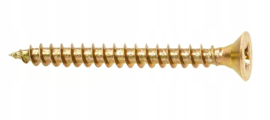 Karkaistu puuruuvi 4x20mm 40kpl PZ2 kultaa