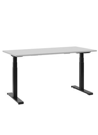 Sähkösäädettävä työpöytä DESTIN II Harmaa/musta 130 cm 72 cm