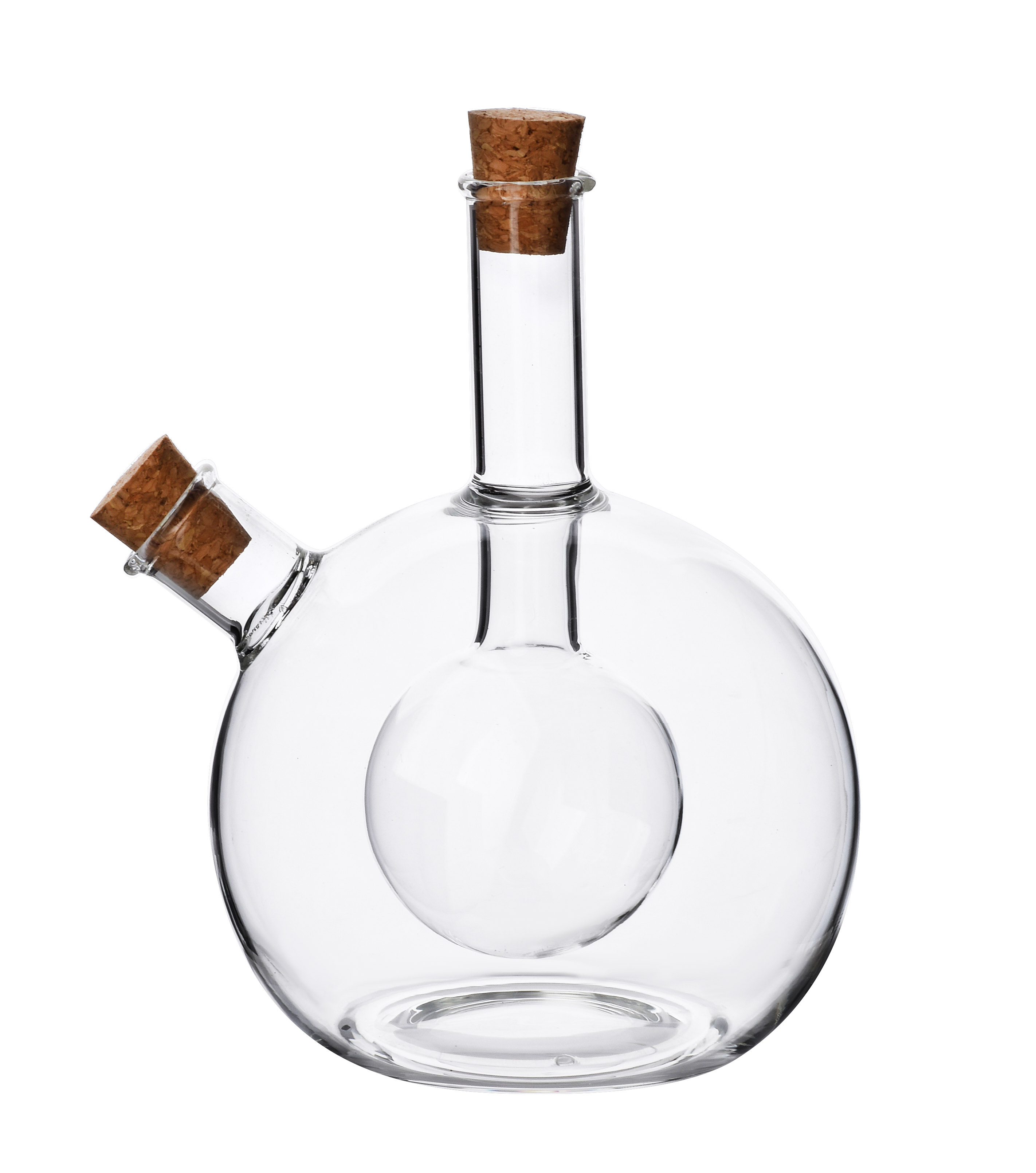 Öljy- ja etikkapullo lasi PETER 400/50 ml 12x6x14,5 cm kirkas