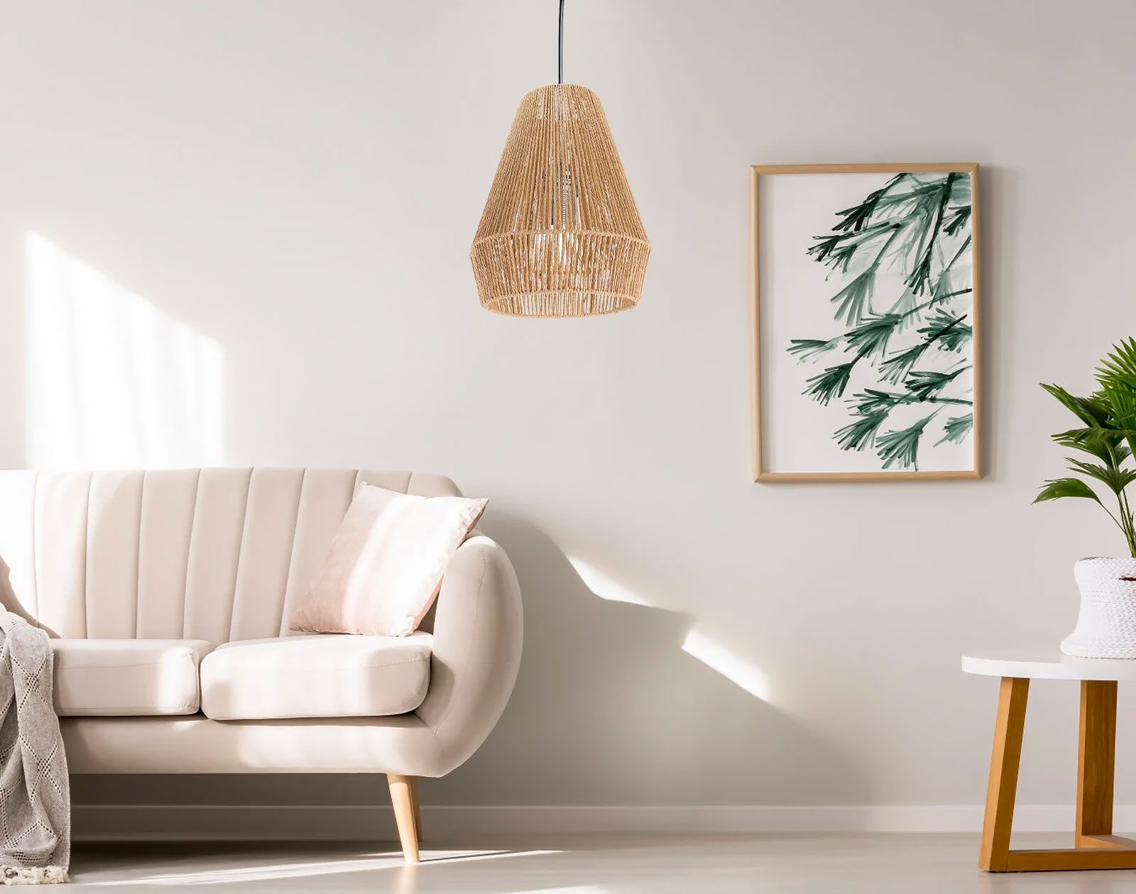 TOOLIGHT riippuva kattovalaisin APP1310-CP BOHO ruskea, 40x30x40cm