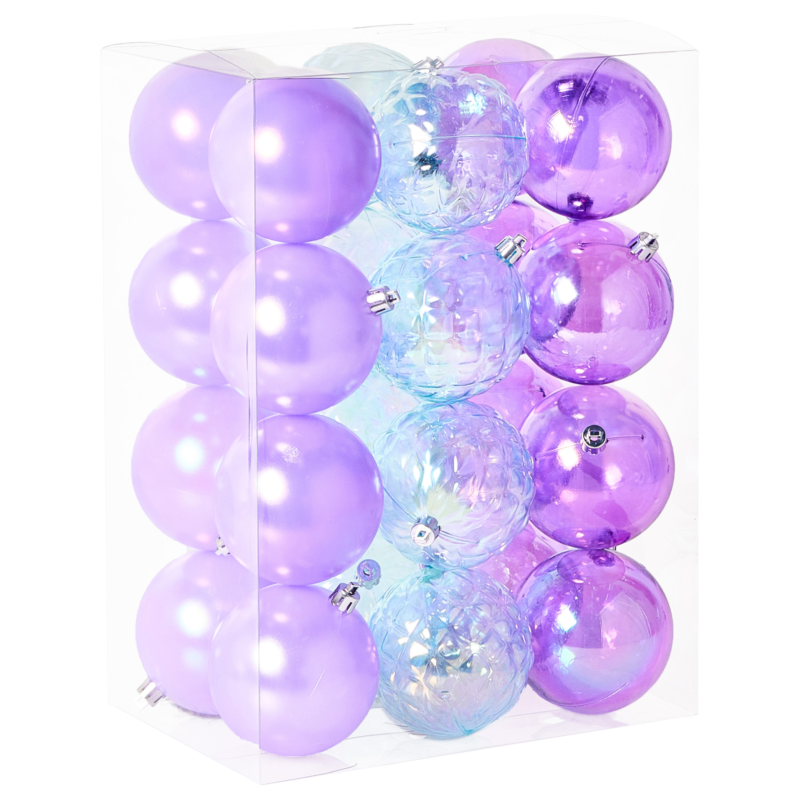Kuusenkoristesetti 24 kpl ASNEN Violetti