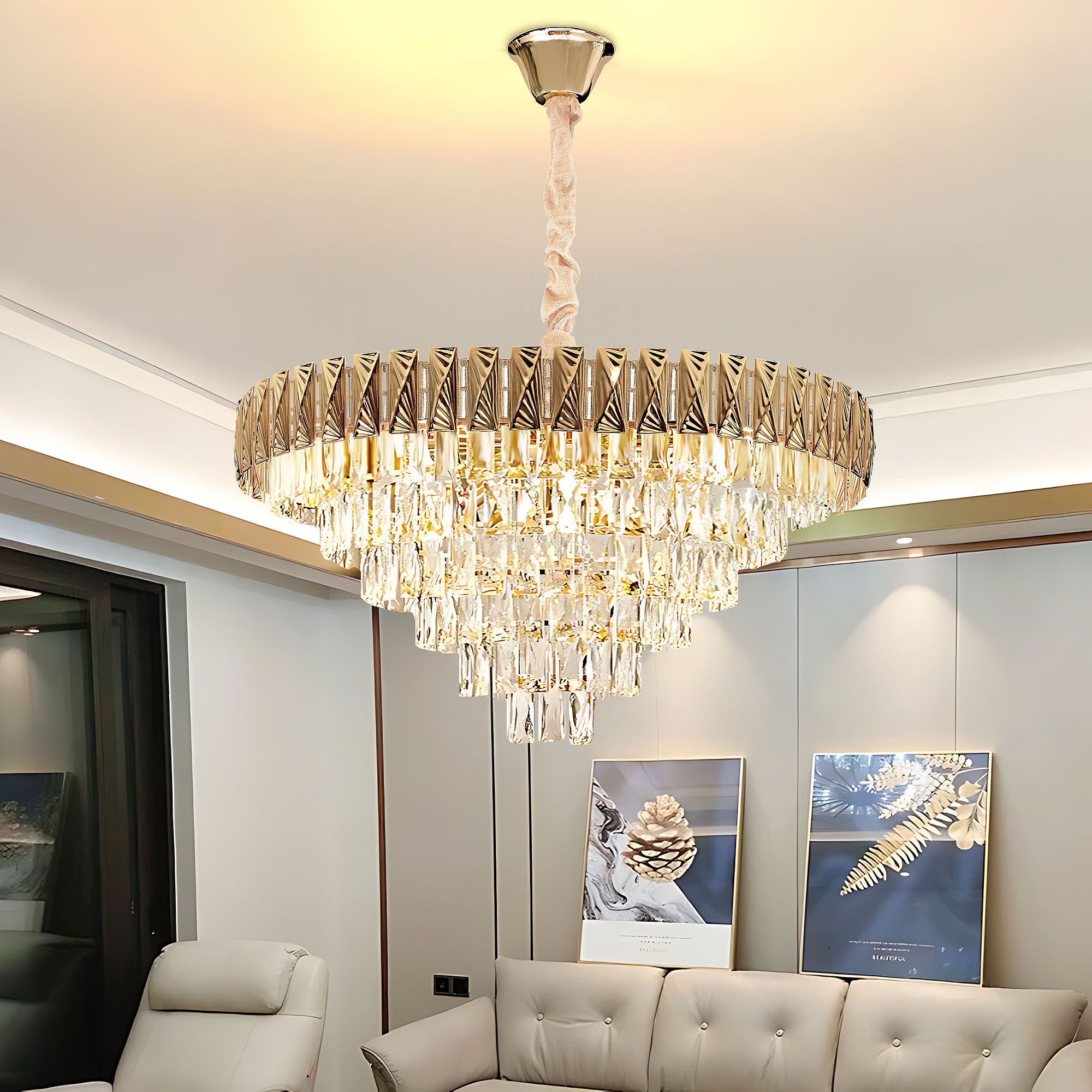 TOOLIGHT riippuva kattovalaisin G061-CP kulta, 84x78x39cm