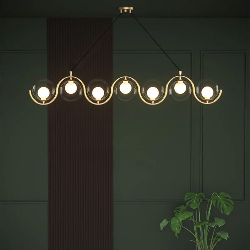 TOOLIGHT riippuva kattovalaisin APP1441-7CP kulta, 109x12x16cm