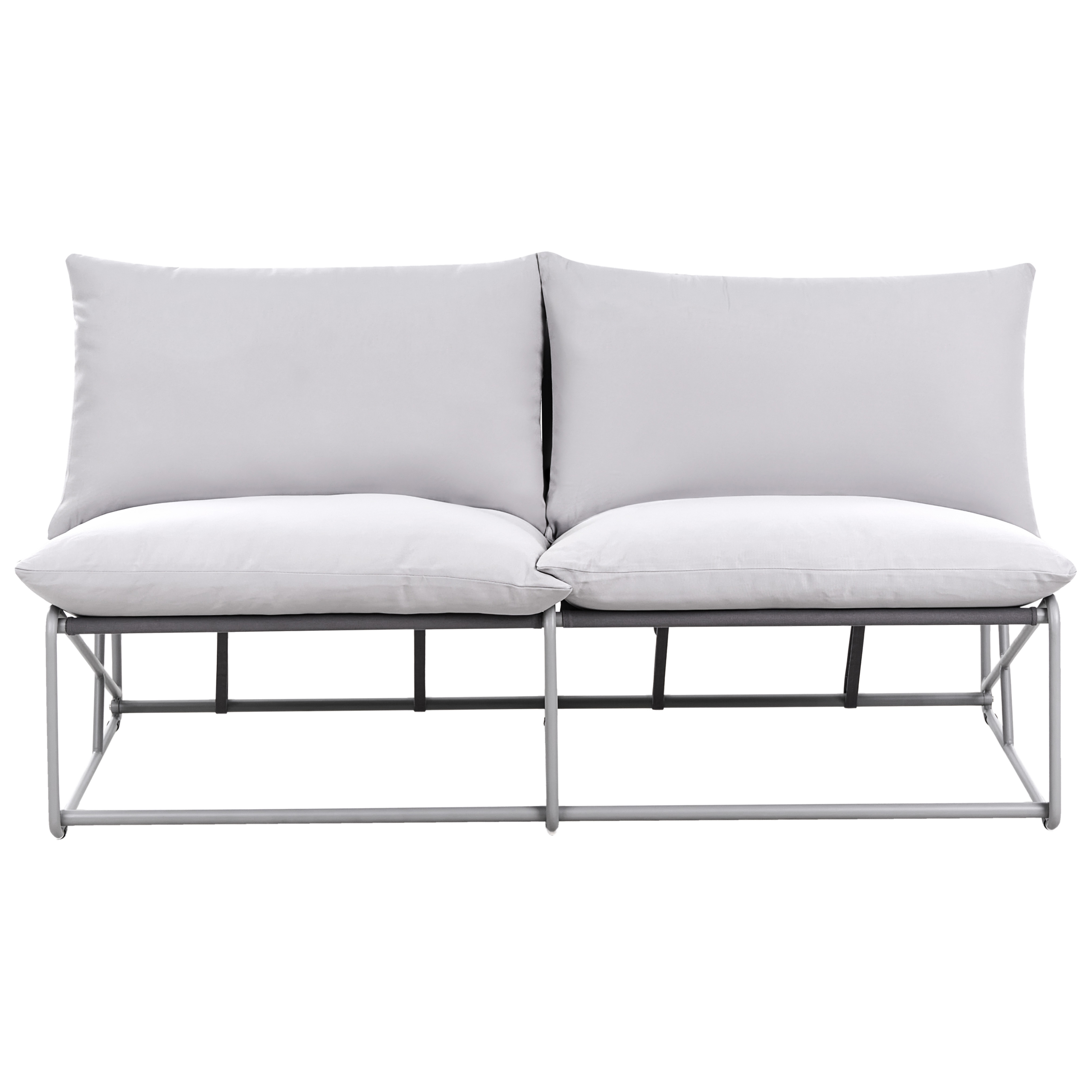 Ulkosohva 2-istuttava PICO metalli Harmaa