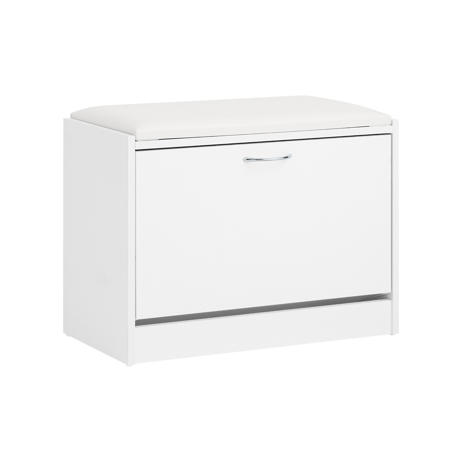 SoBuy Puinen säilytyspenkki FSR16-W - ekologinen ja kestävä 60x30x48 cm