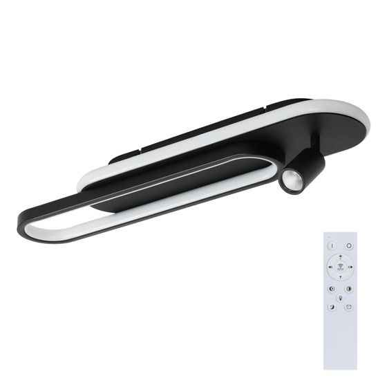 NETTLIFE moderni musta himmennettävä LED - kattovalaisin yhdellä kattospotilla