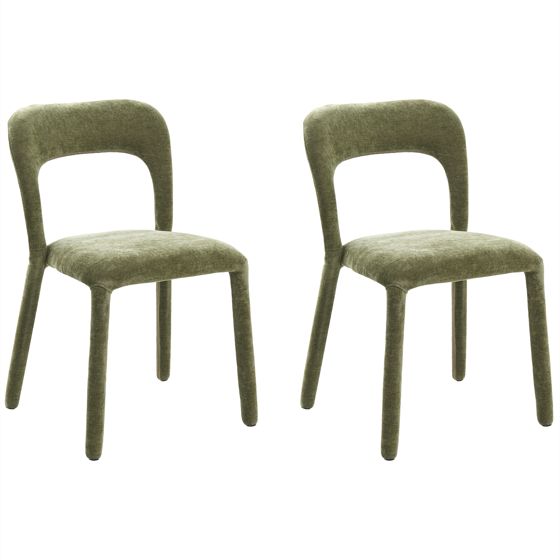 Tuolisetti 2 kpl LAKEVILLE Chenille Vihreä