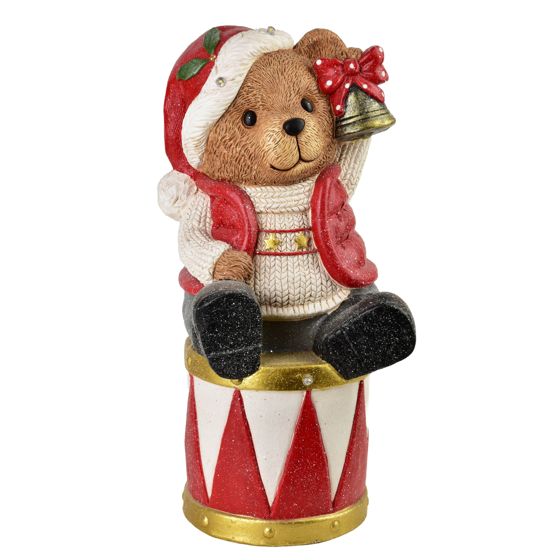 LED-figuuri SANTA LILA nalle rummulla 23, 5x23, 5x50 cm