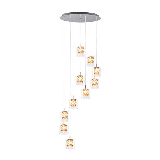 NETTLIFE moderni,kristalli,G9,lasinen,riippuvalaisin,ruokailutilaan,,säädettävä,korkeus