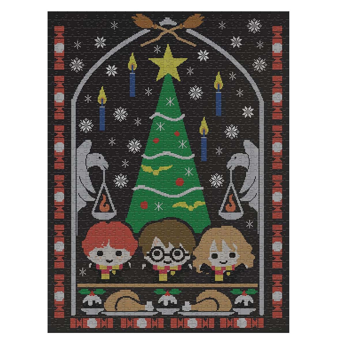 Palapeli 1000 palaa Loma Tylypahkassa Koristelaatikolla