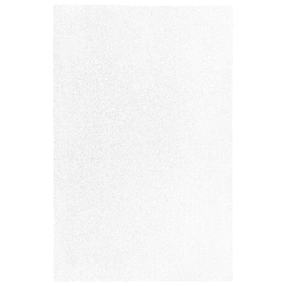Korkeanukkainen matto DEMRE Valkoinen 200 x 300 cm