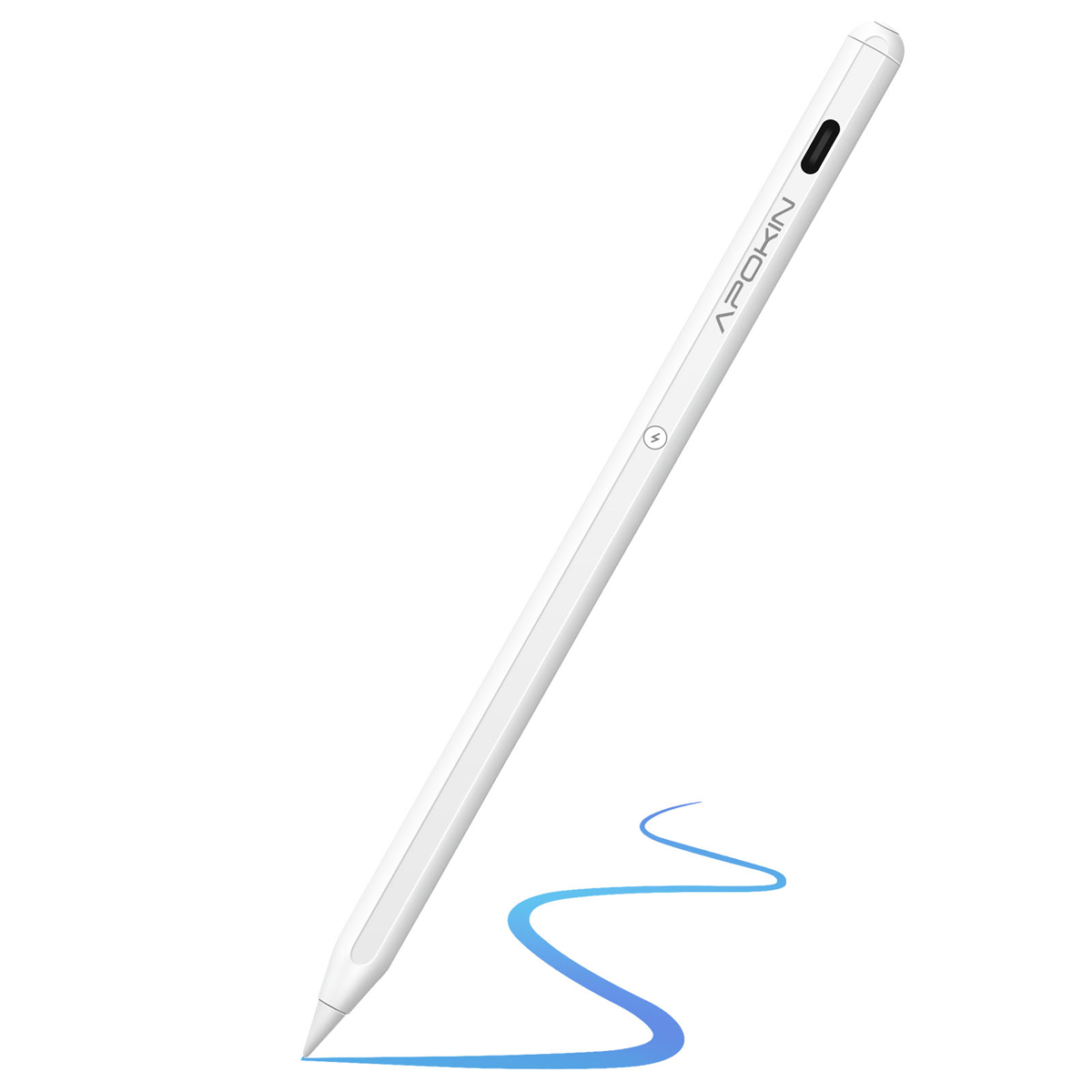 Bluetooth-kynä iPad Prolle, magneettinen kiinnitys USB-C-portilla, akunkesto 9H