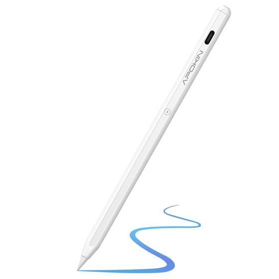 Bluetooth-kynä iPad Prolle, magneettinen kiinnitys USB-C-portilla, akunkesto 9H