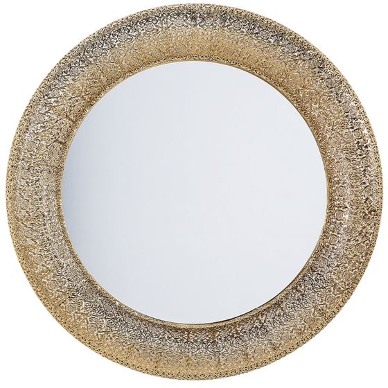 Seinäpeili CHANNAY 80 cm 80 cm Metalli Kulta
