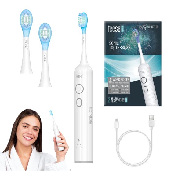 Teesa Sonic Elite valkoinen Sonic-hammasharja