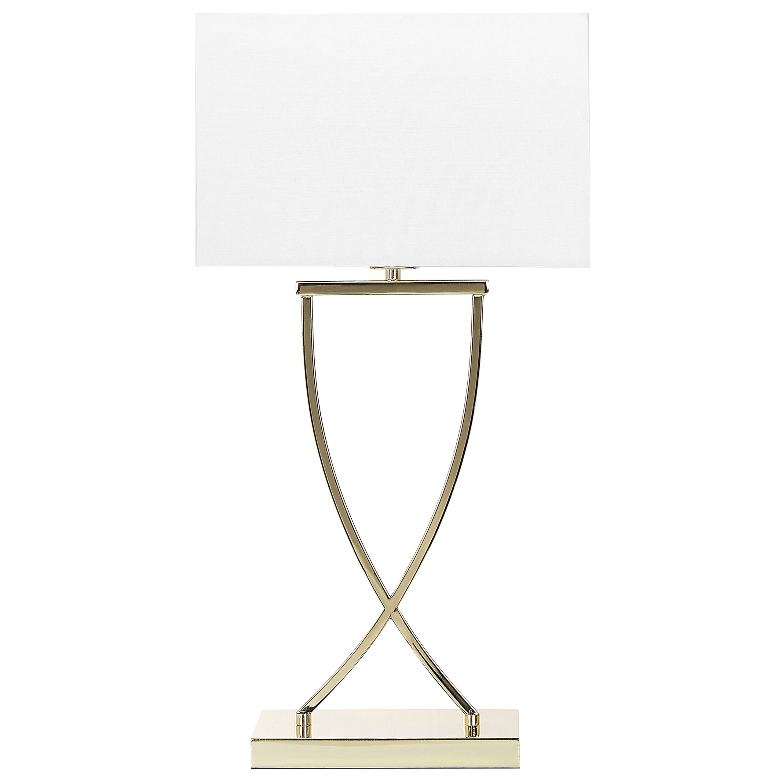 Pöytävalaisin YASUNI metalli Valkoinen/kulta