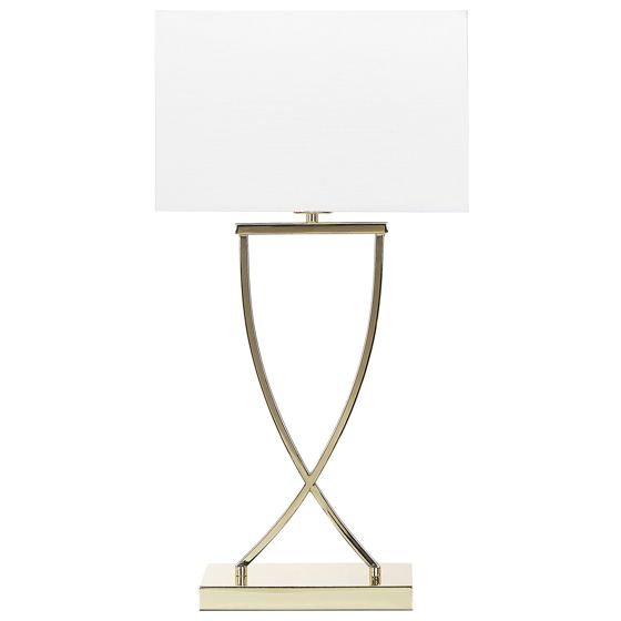 Pöytävalaisin YASUNI metalli Valkoinen/kulta