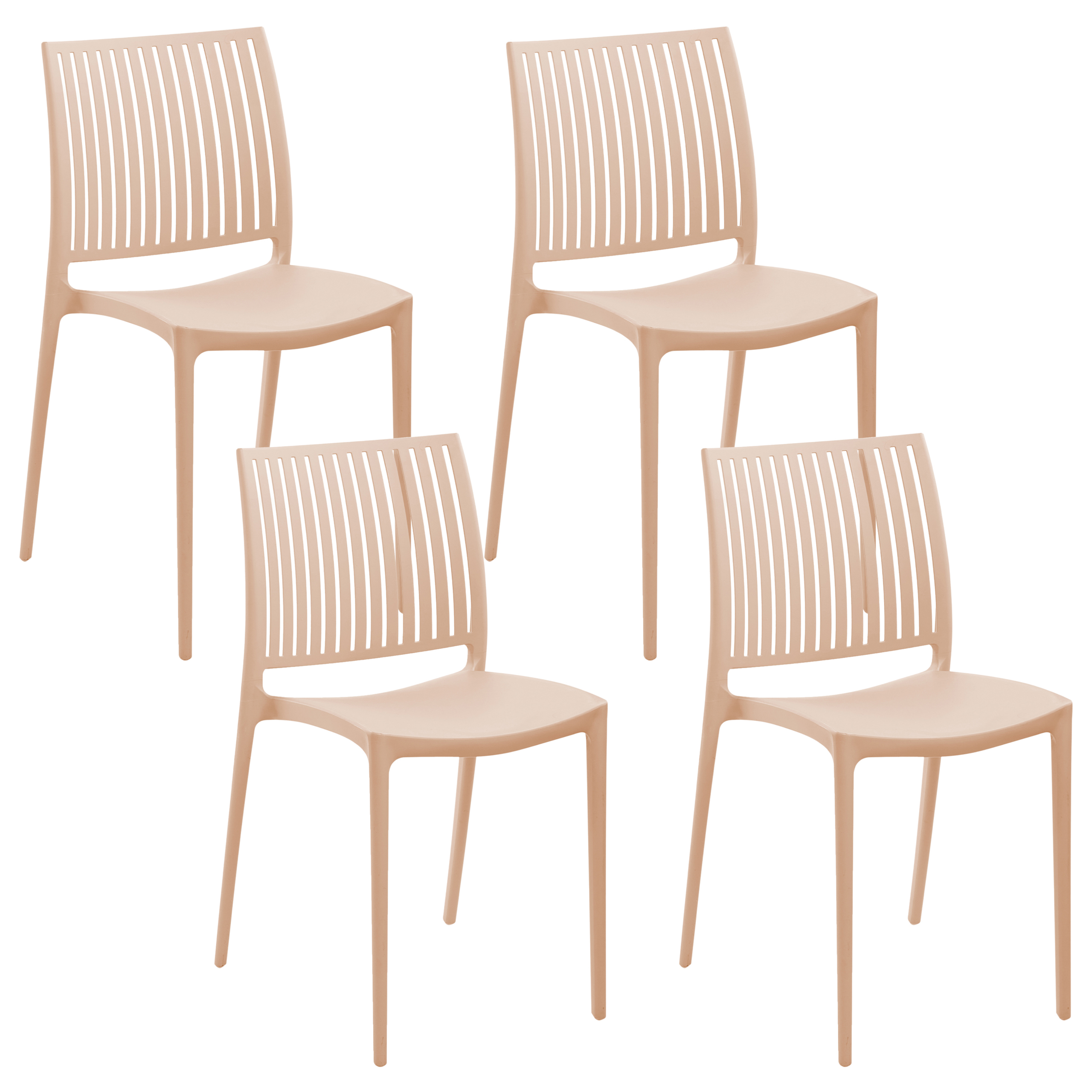 Puutarhatuolisetti 4 kpl ILLUMANI Beige