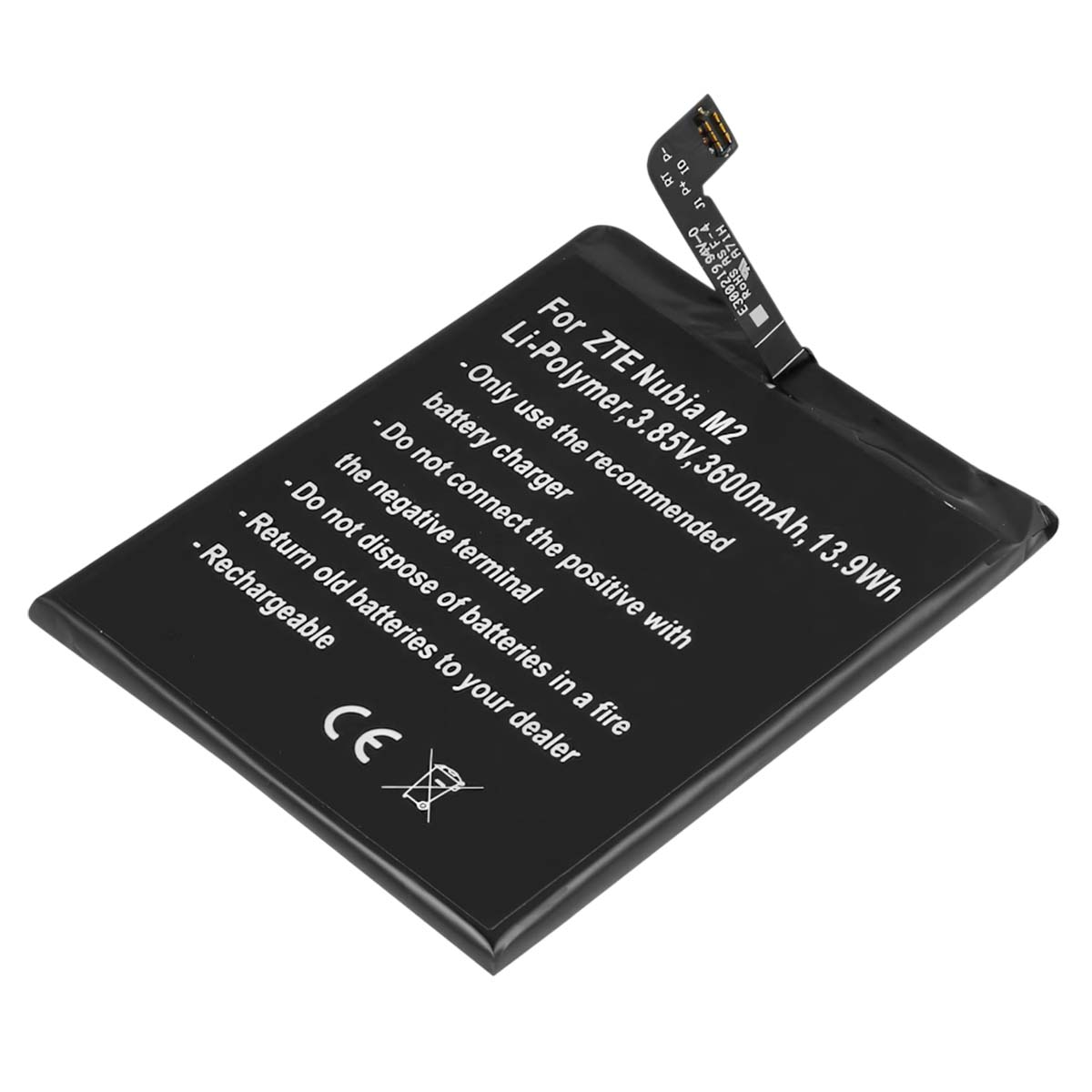 Akku ZTE Nubia M2 Li-Polymer 3,85V 3600mAh 13,9Wh